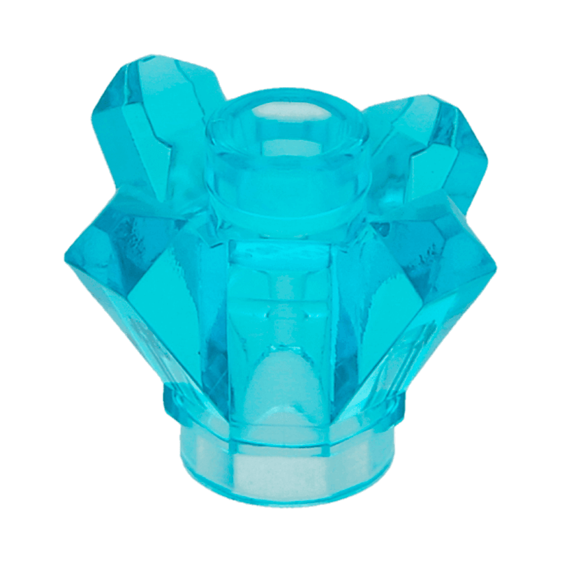 Скала 20шт Lego Драгоценность Crystal 4 Point 1 x 1 11127 28568 6019570 6248885 Trans-Light Blue Б/У - Retromagaz