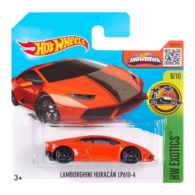 Машинка Базова Hot Wheels Lamborghini Huracan LP 610-4 Exotics 1:64 DHR00 Orange - Retromagaz