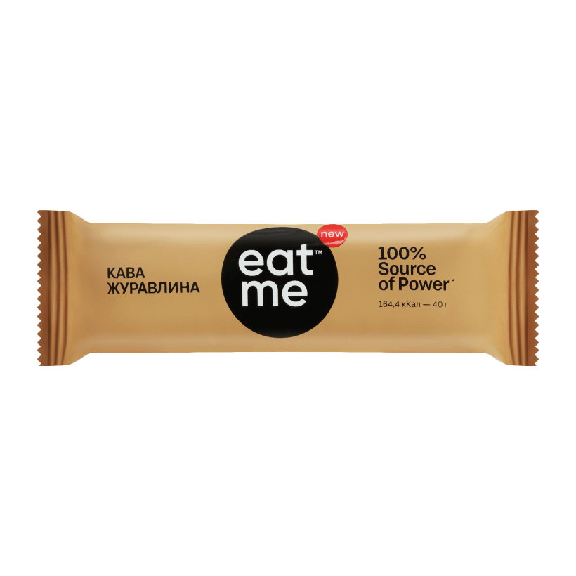Батончик EatMe Кофе-Клюква 40g - Retromagaz