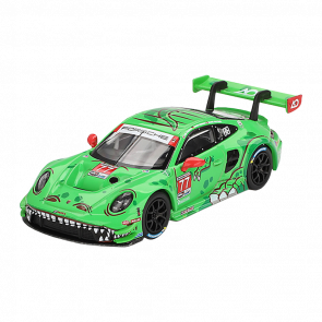 Машинка Premium MINI GT Porsche 911 GT3 R #77 AO Racing 1:64 MGT00889-CH Green - Retromagaz