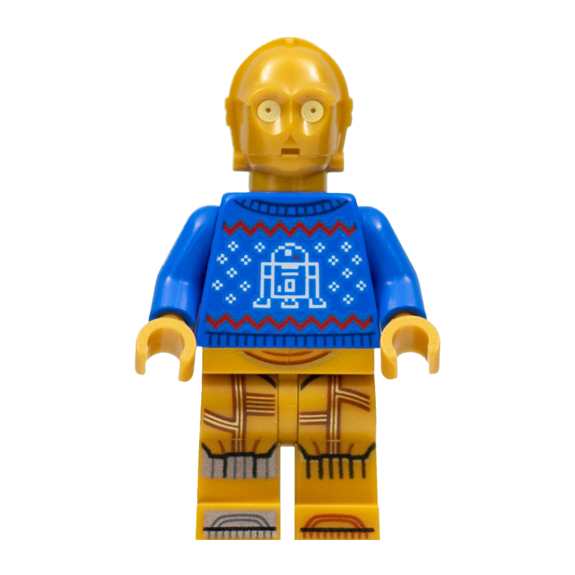 Фигурка Lego Дроид C-3PO Holiday Sweater Star Wars sw1238 75340 Б/У - Retromagaz