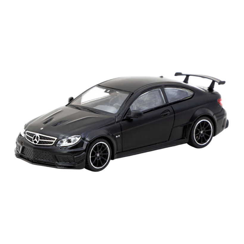 Машинка Premium Tarmac Works Mercedes-Benz C 63 AMG Coupе Black Series GLOBAL64 1:64 T64G-009-MB Black - Retromagaz