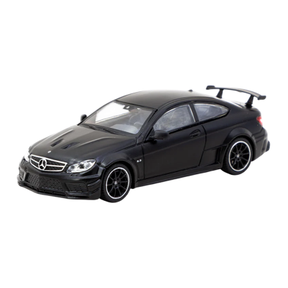 Машинка Premium Tarmac Works Mercedes-Benz C 63 AMG Coupе Black Series GLOBAL64 1:64 T64G-009-MB Black - Retromagaz