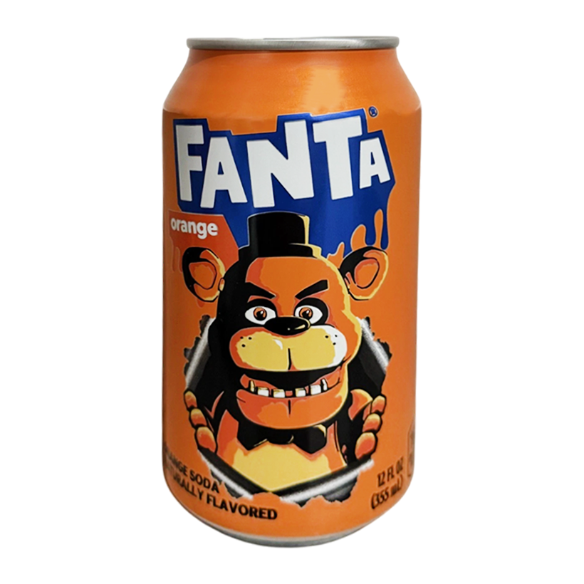 Напій Fanta x Five Nights at Freddy's FNAF П'ять Ночей у Фредді 2 Фільм 355ml - Retromagaz