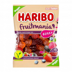 Конфеты Жевательные Haribo Fruitmania Berry Вегетарианские 160g - Retromagaz