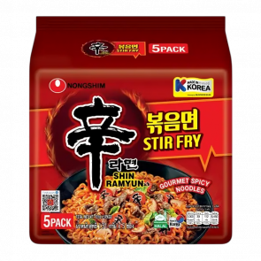 Набір Локшина 5шт Nongshim Shin Рамьон Покиммьон Stir Fry Гостра 131g Набір Локшина 5шт Nongshim Shin Рамьон Покиммьон Stir Fry Гостра 131g - Retromagaz