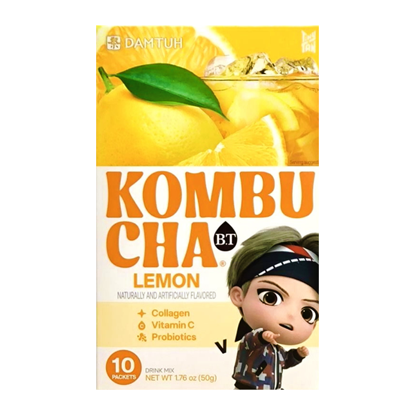 Комбуча Порошковая Damtuh Со Вкусом Лимона 10 Пакетиков BTS Jimin 50g - Retromagaz