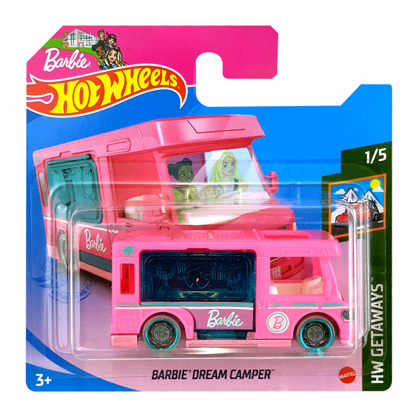Машинка Базова Hot Wheels Barbie Dream Camper Getaways 1:64 GRX39 Pink - Retromagaz