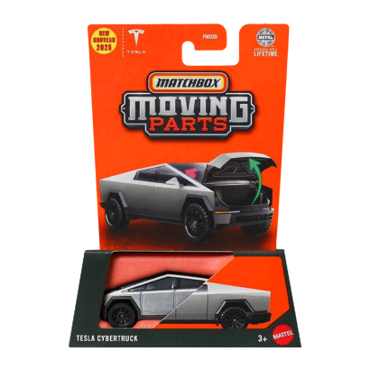 Тематическая Машинка Matchbox Tesla Cybertruck Moving Parts 1:64 JBW54 Grey - Retromagaz