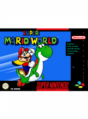 Игра Nintendo SNES Super Mario World Europe Английская Версия Без Мануала Б/У - Retromagaz
