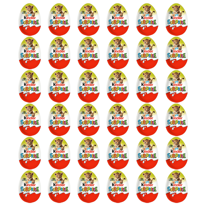 Набор Шоколадное Яйцо 36шт Kinder Natoons 2 20g - Retromagaz
