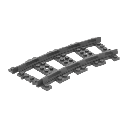 Для Поїзда Lego Curve Рейки 53400 4279717 Dark Bluish Grey 4шт Б/У - Retromagaz