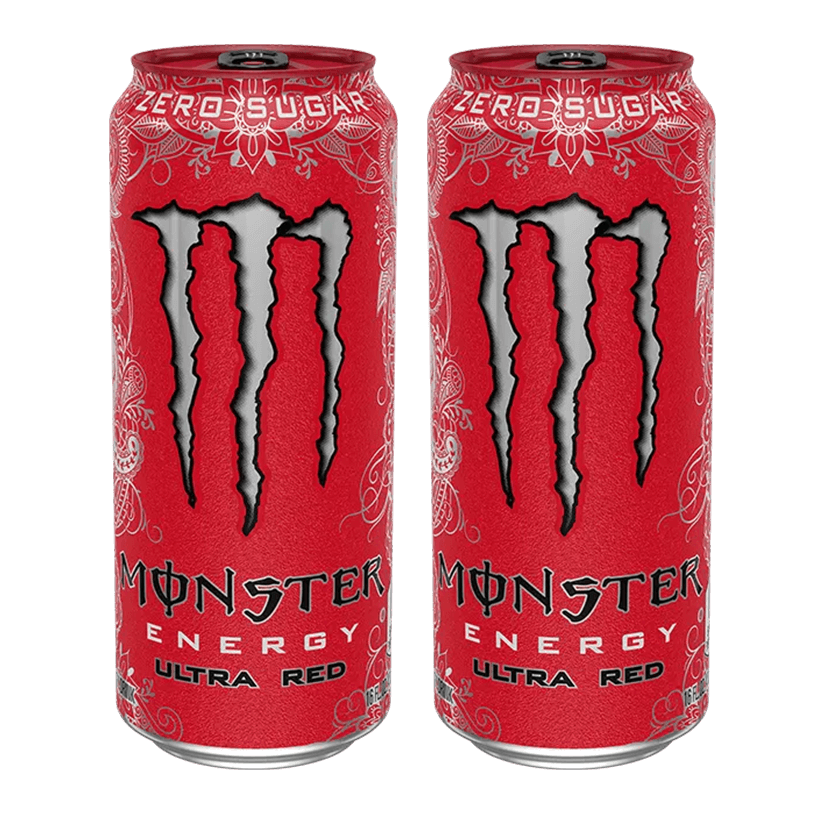 Набор Напиток Энергетический 2шт Monster Energy Ultra Red Zero Sugar 500ml - Retromagaz