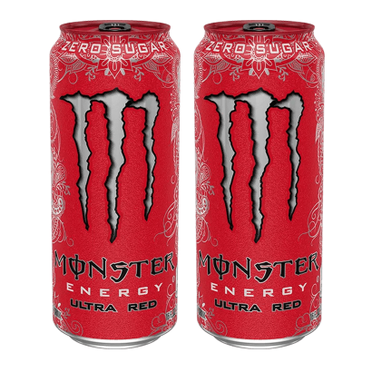 Набор Напиток Энергетический 2шт Monster Energy Ultra Red Zero Sugar 500ml - Retromagaz