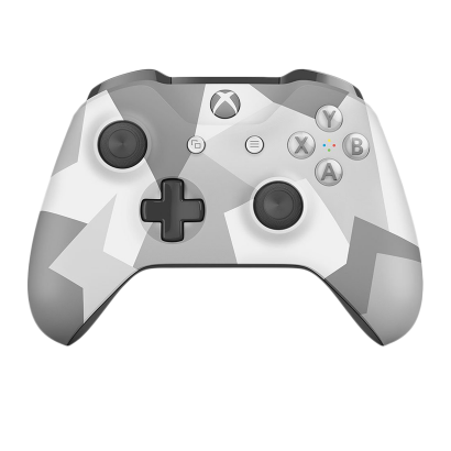 Геймпад Беспроводной Microsoft Xbox One Winter Forces Special Edition Version 2 Black White Б/У - Retromagaz