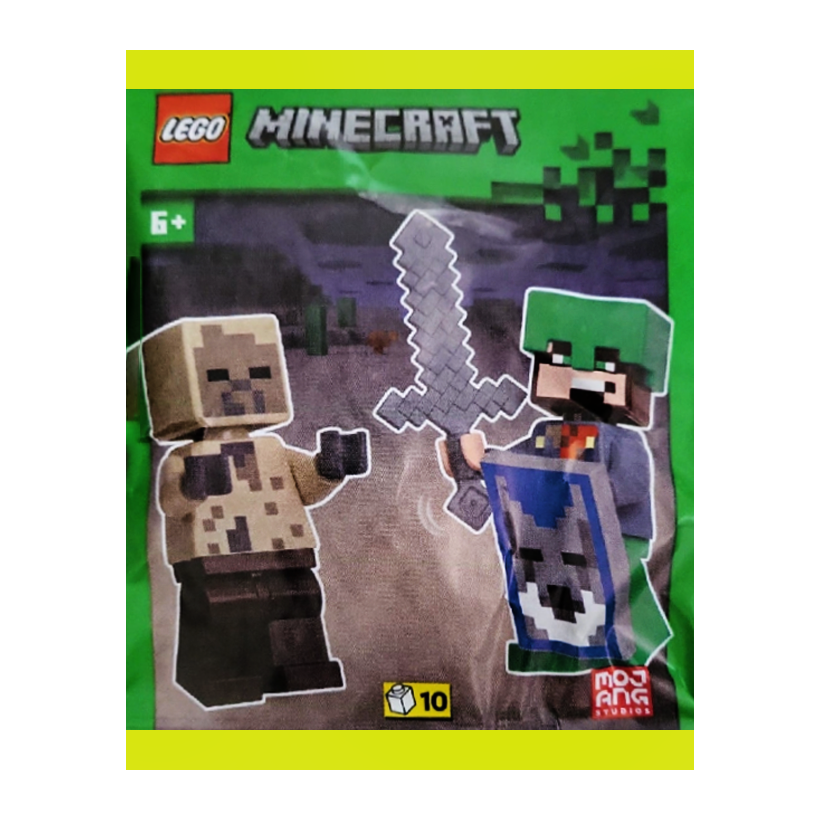 Конструктор Lego Фигурка Guard with Husk Paper Bag Minecraft 662511 Новый - Retromagaz