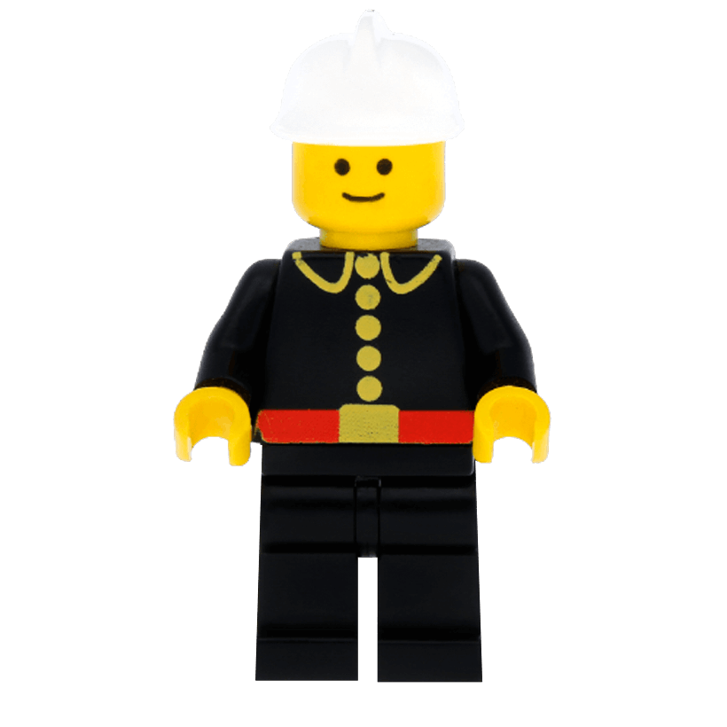 Фігурка Lego Fire 973p21 Classic White Fire Helmet City firec001 Б/У - Retromagaz