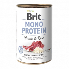 Влажный Корм для Собак Brit Care Mono Protein Ягненок и Рис 400g