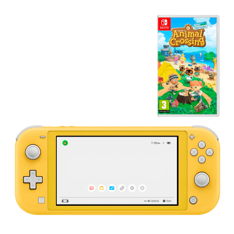 Набор Консоль Nintendo Switch Lite 32GB Yellow Новый + Игра Animal Crossing: New Horizons Русская Озвучка - Retromagaz