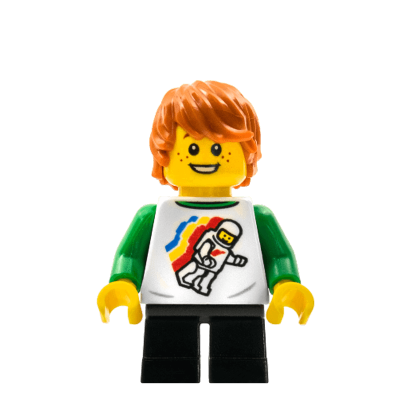 Фигурка Lego People 973pb3569 Boy with Reddish Brown Hair City LLP029 1 Б/У - Retromagaz