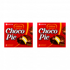 Набор Пирожные 2шт Lotte Чокопай Choco Pie (12 шт) 336g 250ml Набор Пирожные 2шт Lotte Чокопай Choco Pie (12 шт) 336g 250ml - Retromagaz