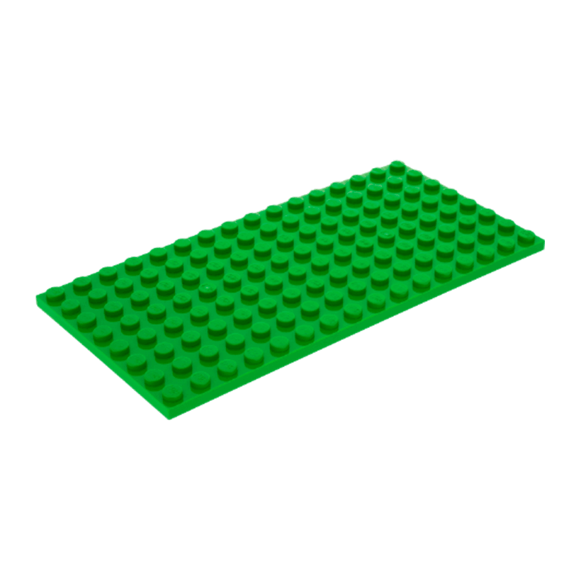 Пластина 4шт Lego Звичайна 8 x 16 92438 4610353 Bright Green Б/У - Retromagaz