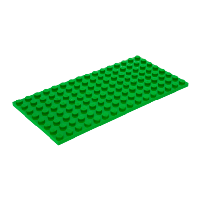 Пластина Lego Звичайна 8 x 16 92438 4610353 Bright Green 4шт Б/У - Retromagaz