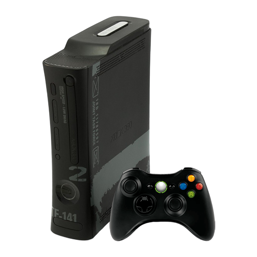Набір Консоль Microsoft Xbox 360 Call of Duty: Modern Warfare 2 Limited Edition 250GB Black Б/У  + Геймпад Бездротовий RMC Новий - Retromagaz