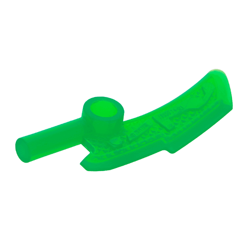 Зброя 4шт Lego Сокира Blade with Bar Ninjago Jade Blade 18950 6100946 Trans-Green Б/У - Retromagaz