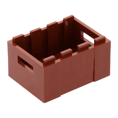 Ємність Lego Crate 2/3 3 x 4 x 1 30150 4211185 Reddish Brown 4шт Б/У - Retromagaz