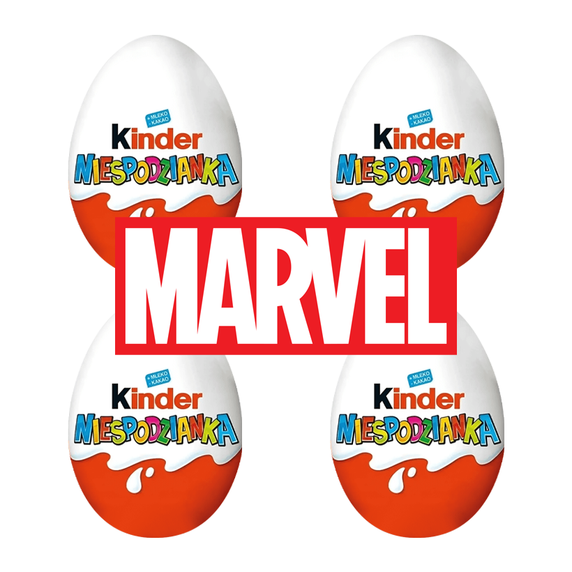 Набір Шоколадне Яйце 4шт Kinder Surprise Marvel 20g - Retromagaz