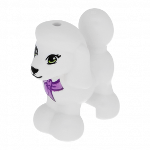 Фігурка Lego Земля Dog Friends Poodle with Dark Purple and Medium Lavender Bow Animals 11575pb02 1 6022917 White Б/У