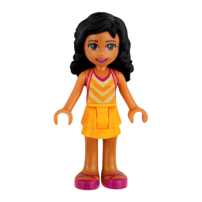 Фигурка Lego Kate Bright Light Orange Layered Skirt Friends Girl frnd155 Б/У - Retromagaz