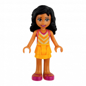 Фигурка Lego Kate Bright Light Orange Layered Skirt Friends Girl frnd155 Б/У - Retromagaz