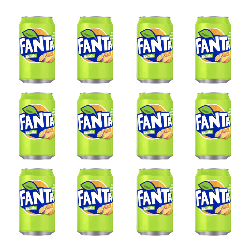Набір Напій 12шт Fanta Exotic 355ml - Retromagaz