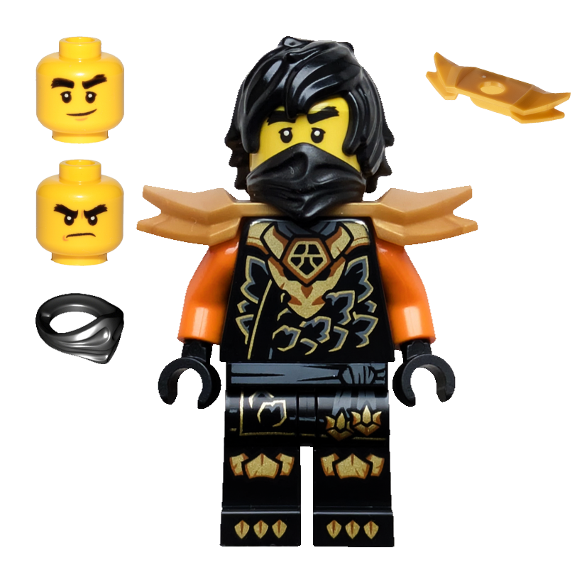 Фигурка Lego Ninja Cole Dragons Rising Tunic with Dragon Head Ninjago njo1038 71854 71864 Новый - Retromagaz