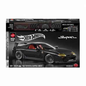 Конструктор Hot Wheels Mattel Brick Shop Hot Wheels ‘Toyota Supra '94 MKIV 824 Деталей JKG40 Black - Retromagaz