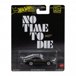 Машинка Premium Hot Wheels 007: No Time To Die Aston Martin V8 Pop Culture 1:64 HVJ36 Grey