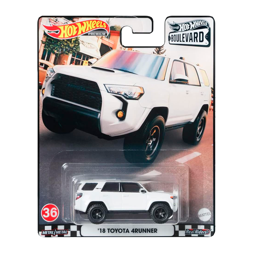 Машинка Premium Hot Wheels '18 Toyota 4Runner Boulevard 1:64 GRM08 White - Retromagaz
