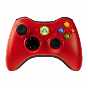 Геймпад Бездротовий Microsoft Xbox 360 Red Б/У - Retromagaz