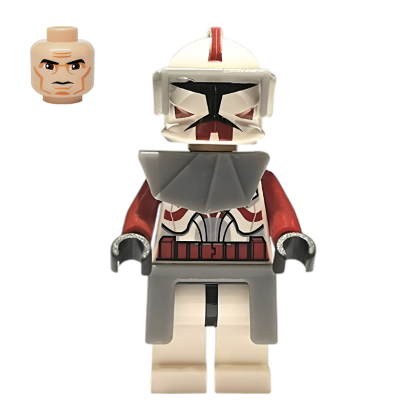 Фигурка Lego Республика Clone Trooper Commander Fox Coruscant Guard Phase 1 Star Wars sw0202a 7681 Б/У - Retromagaz