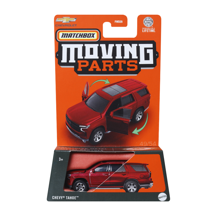 Тематична Машинка Matchbox Chevy Tahoe Moving Parts 1:64 FWD28/HVN17 Red - Retromagaz