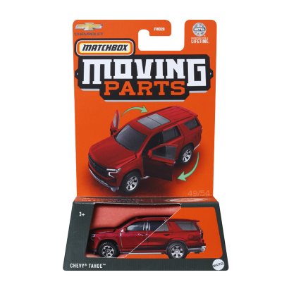 Тематическая Машинка Matchbox Chevy Tahoe Moving Parts 1:64 FWD28/HVN17 Red - Retromagaz