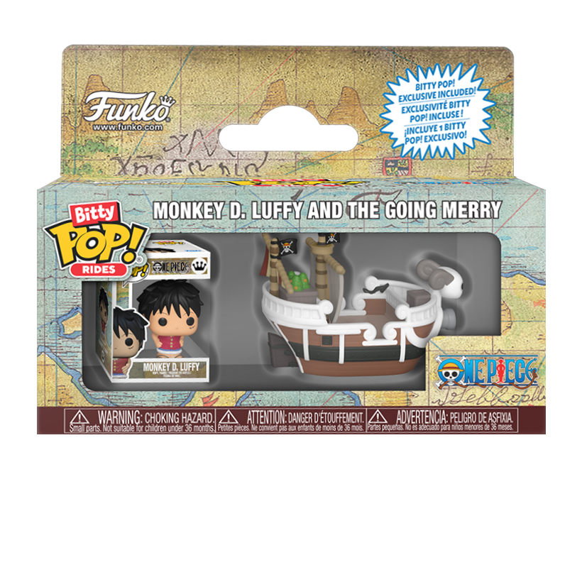 Фігурка FUNKO POP! Bitty Pop! Rides One Piece Луффі та Гоінг Меррі 23mm 90112 - Retromagaz