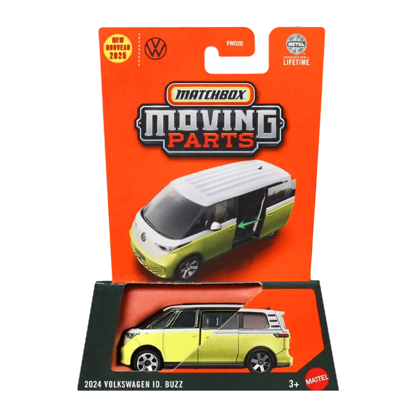 Тематична Машинка Matchbox 2024 Volkswagen ID. Buzz Moving Parts 1:64 JBW52 Blue - Retromagaz