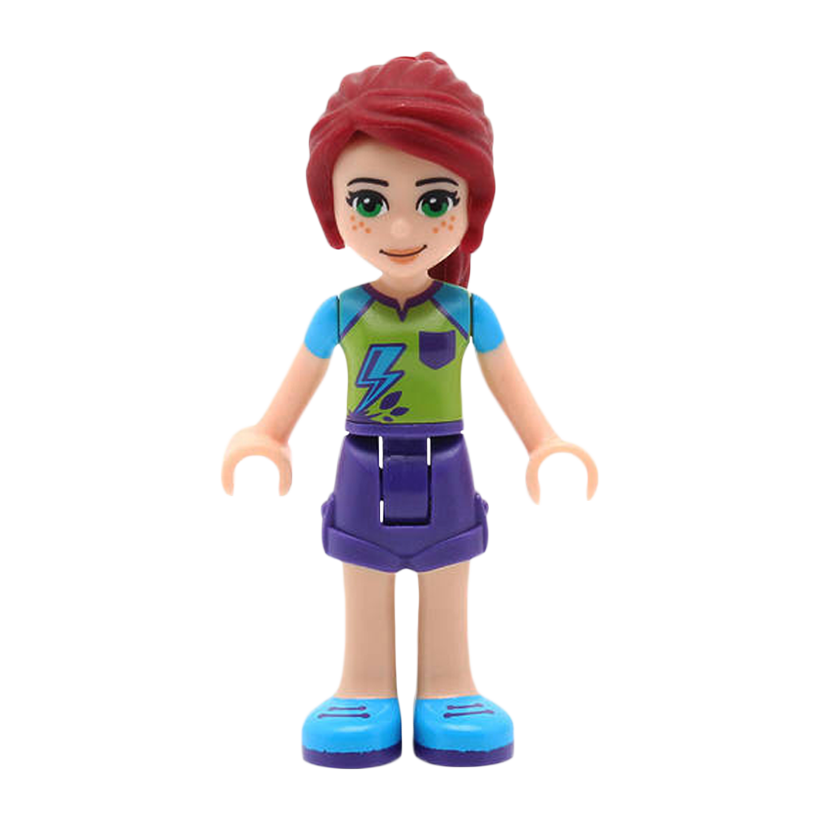 Фигурка Lego Girl Mia Dark Purple Shorts Friends frnd255 1 Б/У - Retromagaz