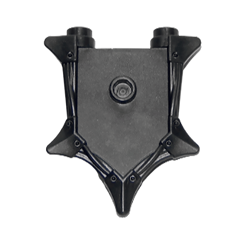 Зброя 2шт Lego Щит Pentagonal with Spikes 35035 6208780 Pearl Dark Grey Б/У - Retromagaz