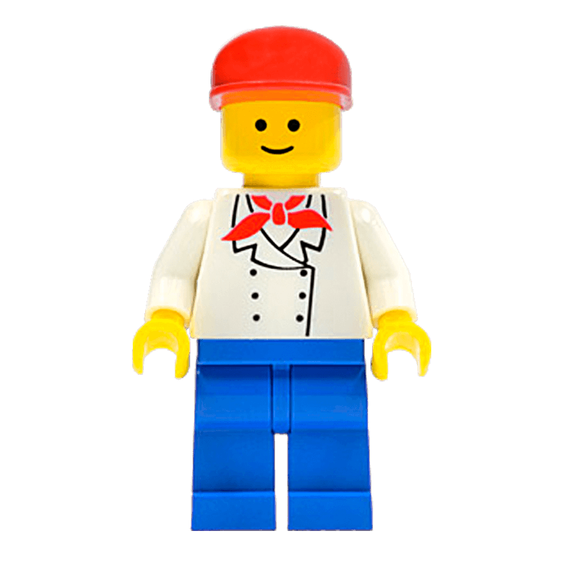 Фігурка Lego People 973px3 Chef Ice Cream Vendor City chef012 Б/У - Retromagaz