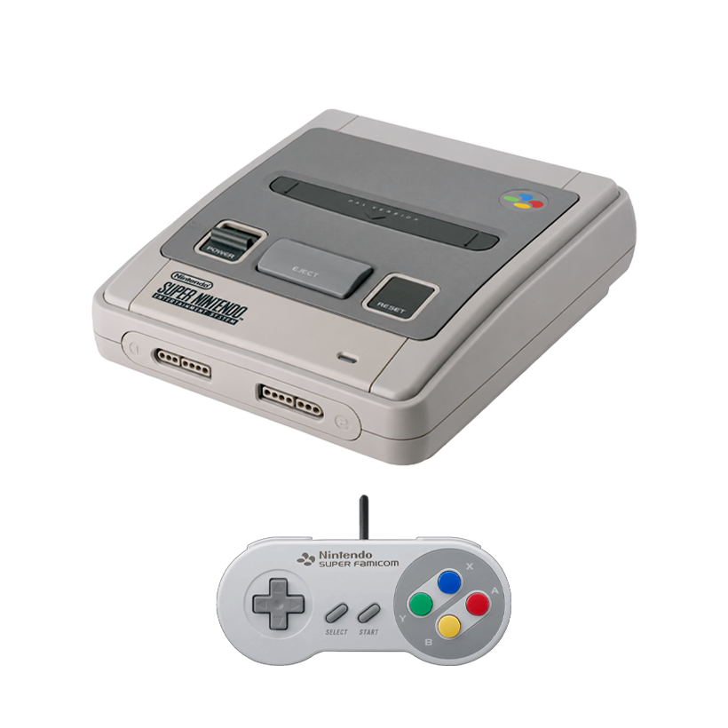 Набір Консоль Nintendo SNES SNSP-001A Europe Light Grey Б/У  + Геймпад Дротовий Japan Style - Retromagaz