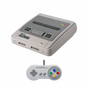 Набор Консоль Nintendo SNES SNSP-001A Europe Light Grey Б/У  + Геймпад Проводной Japan Style - Retromagaz
